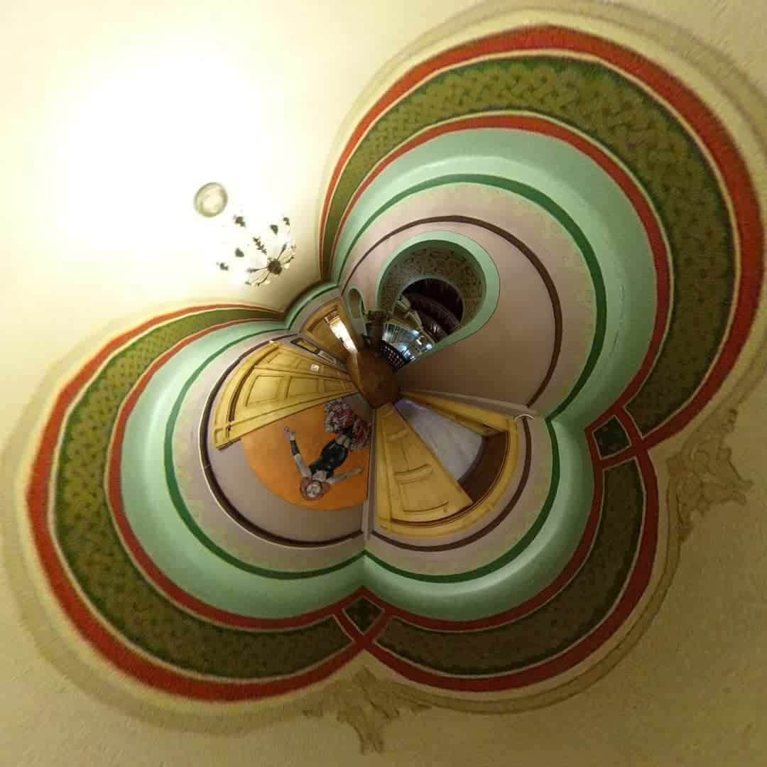 tiny planet butterfly