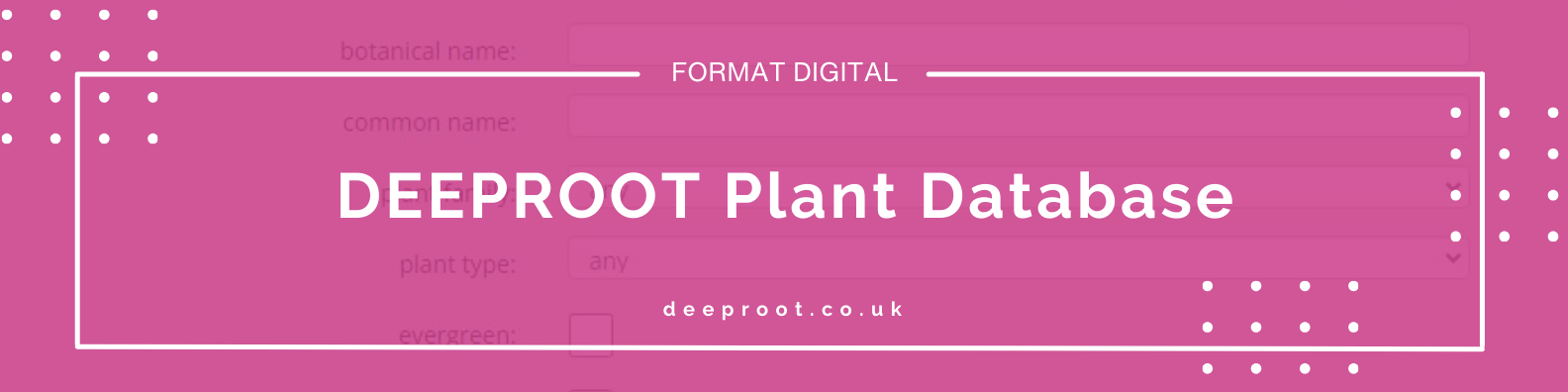 banner DEEPROOT Plant Database